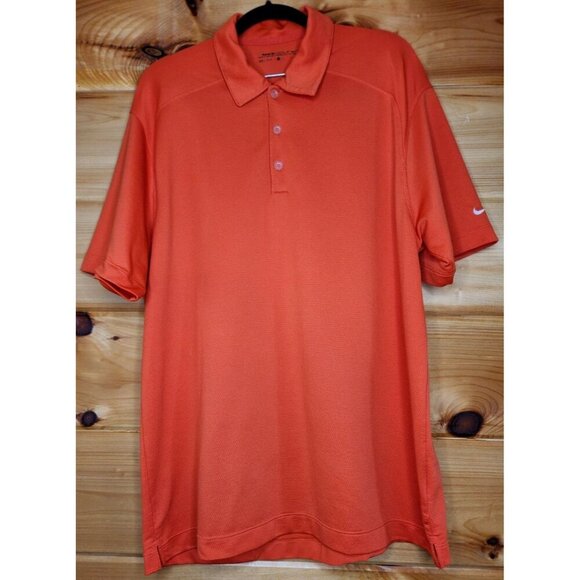 Nike Golf Mens Golf Dri-Fit Performance Shirt Orange Size Large - Picture 11 of 16